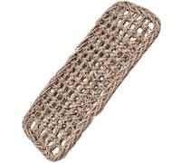 YARNOW Estera Tejida para Reptiles de Pasto Marino 20x14x2 Cm, Tapete Natural para Lagartos y Geckos, Cama y Juguete para Mascotas Reptilianas, Malla Resistente y Segura para Jaula