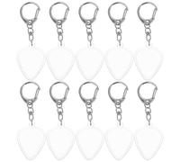 YARNOW Estuche para púas de Guitarra con 15 llaveros, Transparente, con Colgante para Guardar púas, Compacto y con Estuche para Regalar a Amantes de la música.