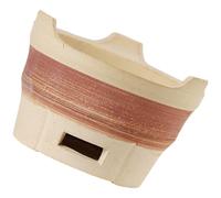 YARNOW Estufa de Barro para Barbacoa al Aire Libre Pequeña y Portátil Color Marrón Soporte para Carbón de Leña Resistente a Altas Temperaturas Adecuado para Jardín y Camping