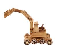 YARNOW Excavadora de Juguete de Madera con Móviles de Vehículo de Construcción para Juguete Educativo y Funcional para Fomentar Creatividad y Habilidades