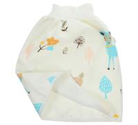 YARNOW Falda de Pañal de Algodón Puro Talla M para Ñiño, Cintura Alta Transpirable, Ropa de Entrenamiento para Orinar Lavable y Suave, Falda Reutilizable para Pequeños