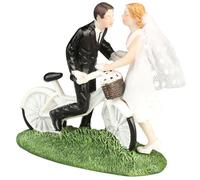 YARNOW Figura de de Novios Velo para Boda, Adorno de Pastel Estable y Resistente de Resina, Romántica para Fiesta y Obsequio para Matrimonio