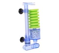 YARNOW Filtro Biológico para Acuario Esponja de Plástico y Función de Oxigenación, Colector de Residuos para Peces y Camarones en Tanque de Agua Azul 5w