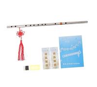 YARNOW Flauta De Acero Inoxidable De Estilo Chino Gruesa y Robusta Para Principiantes y Tono Instrumento Portátil Para Aprender Tocar