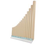 YARNOW Flauta de Pan Educativa en Tonalidad C 16 Tubos para Principiantes Material Abs Resistente y Diseño Portátil para Educación Musical
