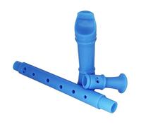 YARNOW Flauta Dulce para Niños Abs Azul, Instrumento Musical Soprano de Viento de Madera, Registrador Educativo para Principiantes en Música Escolar