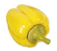 YARNOW Frasco de Cerámica Forma de Pimiento Verde, Multiusos para Almacenamiento de Alimentos y Cocina, Tapa Sellada para Conservar Frescura