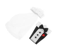 YARNOW Fundas 2 Piezas para Botellas de Vino de Boda | Decoración para Mesa y Centros, Ideas para Invitadas Especiales, Uso en Bodas y Aniversarios