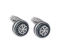 YARNOW Gemelos para Puño de Camisa de Negocios Plateados Incrustación de Gemas de Imitación 2 Piezas Decorativos para Puños Ideales para Uniformes y Trajes Formales