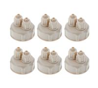 YARNOW Generador de CO2 Tapas de Botellas para Acuario 6 Piezas Plástico Gris DIY para Carbon Dioxide DIY Reactor y Uso en Peceras