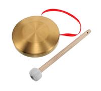 YARNOW Gong De Mano Mini De Aleación Instrumento Chino Platillos Para Niño Con De Madera Para Feng Shui