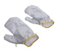 YARNOW Guantes de Limpieza de Cocina de Fibra de Bambú Plata, Ligeros y Resistentes al Calor, Protección contra Quemaduras para Uso Doméstico y Manejo de Ollas