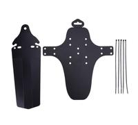YARNOW Guardabarros Bicicleta Ajustable Delantero y Trasero Protector Plástico y Flexible para Compatible con Cuadro Antisalpicaduras para Exterior Negro
