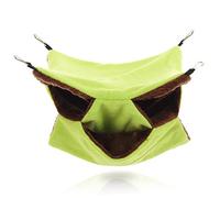 YARNOW Hamaca De Hámster Felpa Cama Chinchilla Lavable Accesorios para Jaulas De Pájaros Mascota Tunel De Conejillo De Indias Portador De Conejillo De Indias Cooperativa Heno Conejo Green