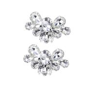 YARNOW Hebilla de Zapato de Cristal Clásica Clips Desmontables para Zapatos de Novia Clips de Gemas de Imitación para Decoración Brillante Accesorios de Bricolaje para Mujer