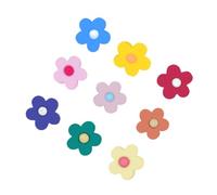 YARNOW Hebillas De Cordones Forma De Flor Clips Decorativos Para Zapatos Accesorios Para Zapatos Multicolor 9 Piezas Accesorios De Decoración Casual Joven