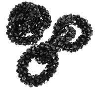 YARNOW Hebillas Decorativas para Zapatos de Mujer en Vidrio Negro, Diseño Delicado y Ligero, Ideales para Banquetes y Reuniones, 1 Par de Clips Prácticos y Elegantes