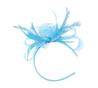 YARNOW Horquilla Pelo de Malla de Sombrero de Fiesta de Té para Mujer Pinza Pelo de Encaje Velo Tocado Elegante para Mujer
