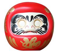 Yarnow Hucha Japonesa Daruma De CeráMica DecoracióN De Escritorio Figura De Daruma Auspicioso Pequeña Alcancía para Ahorro En Hogar Oficina