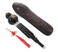 YARNOW Hulusi Profesional en Tono C de Abs y Cuproníquel, Instrumento Musical de Práctica Especial Portátil y Ligero para Niños y Adultos en Color Negro Color Aleatorio