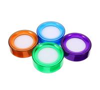 YARNOW Humedecedor de Dedos y Esponjas para Contar Dinero 4 Unidades Multicolor Recipiente para Oficina y Control Preciso de Billetes
