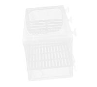 YARNOW Incubadora De Peces con Red De Poliéster y Ventosas, Caja De Aislamiento Grande 26x15x18 Cm para Acuario, Criadero De Peces para Acuarios Domésticos