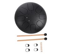 YARNOW Instrumento de Lengüeta de Acero de Tonos Instrumento Musical Moderno Etéreo de Mano Escalador de Batería Baquetas Portátiles para Meditación Casa o Yoga