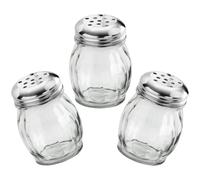 YARNOW Juego de 3 Botes para Sal y Pimienta de Vidrio, Almacenamiento para Café y Cereales, Adecuado para Buffet y Decoración en Cocina