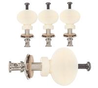 YARNOW Juego De 4 Clavijas De Afinación Para Ukelele, Pequeñas, Mango Redondo Blanco, Accesorio Metálico y Plástico Duradero, Herramienta De Afinación Portátil Para Uso Ukelele Folk y Principiantes