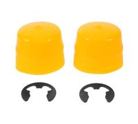 YARNOW Juego de 4 Tapas de Cubo de Eje para cortacésped, Tapas de Extremo de Eje de Remolque para cortacésped compatibles con Tractor, Protector Antipolvo del cojinete de Rueda Delantera, Cubierta