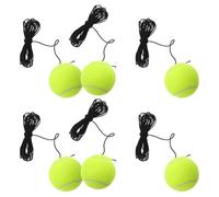 YARNOW Juego de 6 Balones de Tenis con Cuerda Elástica para Entrenamiento Portátil Dispositivo de Rebote para Práctica Individual en Casa y Mejora de Técnica de Tenis