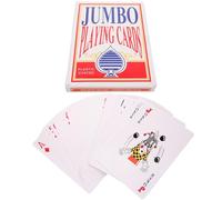 YARNOW Juego de Cartas de Póker Gigante 6 Veces Grande Baraja de Cartas de Papel para Trucos y Fiestas para Adultos Accesorio Portátil y Festivales