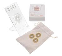 YARNOW Juego de Cartas del I Ching Chino para Principiantes 64 Hexagramas Tarjetas Guía Antiguas de Adivinación Cartas de Papel Tradicionales Soporte Set Completo para Estudio