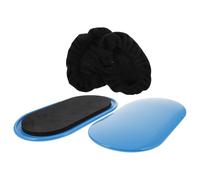 YARNOW Juego de Deslizadores Ovalados para Ejercicios en Casa, Discos Deslizantes Multifuncionales Diseño Ergonómico y Material Abs y Eva para Máximo Confort