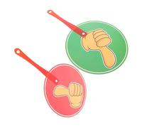 YARNOW Juego Mano Sujetando Cartas Sí Se Puede Subasta Paletas con Números Aparatos para Profesores Pulgar Arriba Pulgar Abajo Signo Paletas De Votación Suministros para Eventos