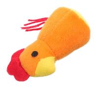 YARNOW Juguete de Hierba Gatera para Gatos Juguete de Peluche Mini Pollo Naranja de Felpa para Interior, Estimula el Instinto Natural, Morder y Masticar, para Gatos y Gatitos