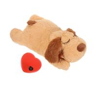 YARNOW Juguete de Peluche para Perros Pequeño Latido de Corazón Extraíble Juguete Interactivo para Cachorros Ayuda Calmante para Aliviar Ansiedad y Estrés Nocturno Accesorio Suave