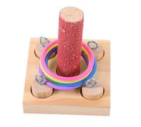 YARNOW Juguete Educativo De Madera para Aves para Periquitos y Cacatúas para Entrenamiento y Diversión Material Resistente y Duradero Colores Aleatorios