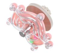 YARNOW Juguete Giratorio para Loros Interactivo Rueda de Ejercicio Segura y Creativa para Periquitos y Pajaritos Accesorio Duradero y Decorativo para Aves Pequeñas Color Rosa