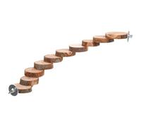 YARNOW Juguete Interactivo Escalera de Madera Resistente al Desgaste y Difícil de Romper para Pájaros y Periquitos para Jaula de Loro o Hámster