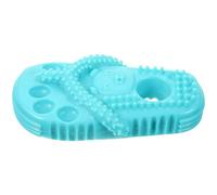 YARNOW Juguete Masticable para Cachorros en Forma de Zapatilla Azul de TPR Resistente para Morder y Limpiar Dientes en Uso Diario y Entretenimiento