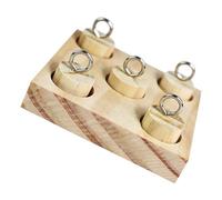 YARNOW Juguete para Pájaros de Entrenamiento, 2 Sets de Rompecabezas de Material Sintético para Loros, Reduce la Soledad y Ayuda a Moler el Durante el Juego