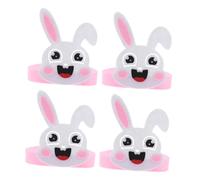 YARNOW Kit De 4 Tocados De Conejo Para Diadema De Conejo De Pascua Decoraciones Para El Cabello De Conejo De Pascua De Diadema De Conejo De Dibujos Animados Diademas De