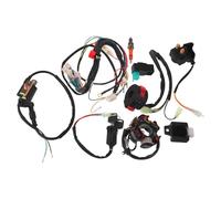 YARNOW Kit de Arnés de Cableado para Atv y Moto de Arranque Eléctrico con 6 Bobinas y 5 Cables, Compatible Rendimiento de Ignición Estable, Material de Metal y Goma