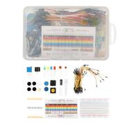 YARNOW Kit de Componentes Electrónicos para Principiantes Resistencias y Capacitores de Cerámica, Fácil de Usar, Incluye Caja para Pruebas en Placas de Circuito