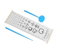 YARNOW Kit de Examen Vista para Tabla Optométrica de Pared, Marco de Madera Sólida, Bastón Manual, Diseño Logarítmico, Uso en Casa y Jardín de Infantes Color Aleatorio