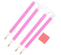 YARNOW Kit de Pintura de Gemas Que Mejoran la Precisión y Son con 100 Piezas de Arcilla de Resina Rosa y 4 Bolígrafos de Punta Perforadora para Manualidades