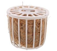 YARNOW Lecho Natural de Yute para Nidos de Pájaros Pequeños, Material de Anidación para Periquitos y Pinzones, con Cesta y Bolsa de Yute, Ropa de Cama Transpirable y Absorbente