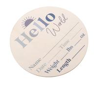 YARNOW Letreros de Bienvenida para Bebés de Madera Tarjeta Mensual para Registrar el Crecimiento del Foto del Recién Nacido para Decorar la Habitación Infantil