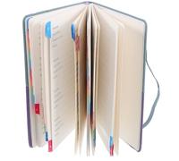 YARNOW Libreta de Direcciones A5 Pequeña Etiquetas Alfabéticas, Organizador Portátil para Sitios Web y Números, Cuaderno de Gestión en Colores Azul y Morado, Adecuado para Oficina y Uso